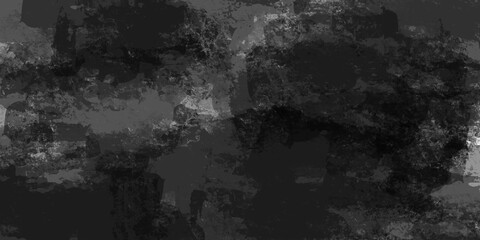 Abstract grey, black background, wall, artistic background. Black splashes, scratches, grunge, wall stucco, worn old background