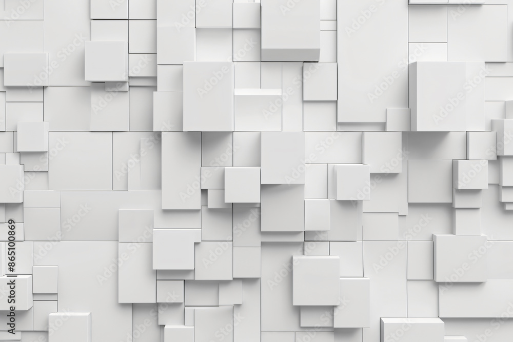 Poster abstract white background with squares of different sizes and shapes. background for design, cover o