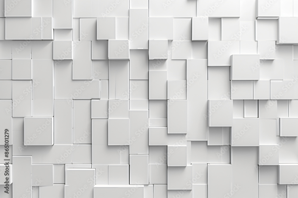 Poster abstract white background with squares of different sizes and shapes. background for design, cover o