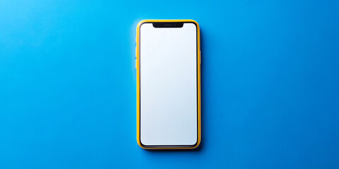 phone with blue background