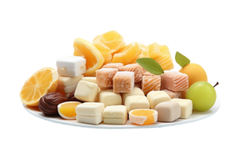 Mediterranean Sweet Delights isolated on Transparent PNG Background