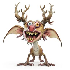 Naklejka premium Dromedarie 3D cartoon isolated whitebackground 