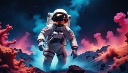 Closeup portrait of an Astronaut