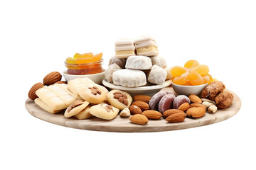 Fototapeta premium Sweet Delicacies from Cyprus isolated on Transparent PNG Background