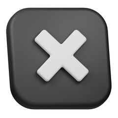 Obraz premium close 3d icon isolated on the transparent background