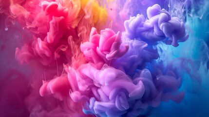 Fototapeta premium Multicolored smoke, texture