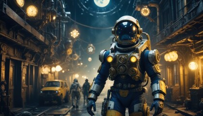 Closeup portrait of an Astronaut 