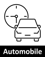 Automotive set icon. Location, electric car, gearbox, inspection, cost, lock, steering wheel, security, garage, electric vehicle, car dealership, key, automotive services, transportation industry