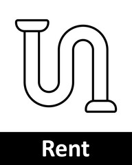 Home and real estate line icons set. Rent, realtor, Bar graph, speaker, power bank, house, radio, WiFi, immovables, mobile phone, signal strength, bottle. Household, property, living concept