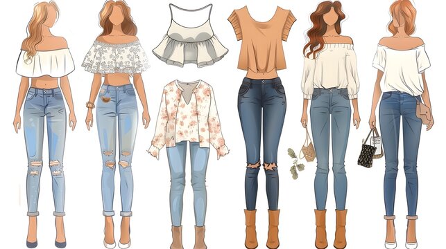 Fashionable Trendsetter Showcases Stylish City Attire