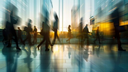 Hustle and Flow Dynamic Silhouettes of Corporate Life in GlassWalled Office