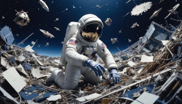 Closeup portrait of an Astronaut