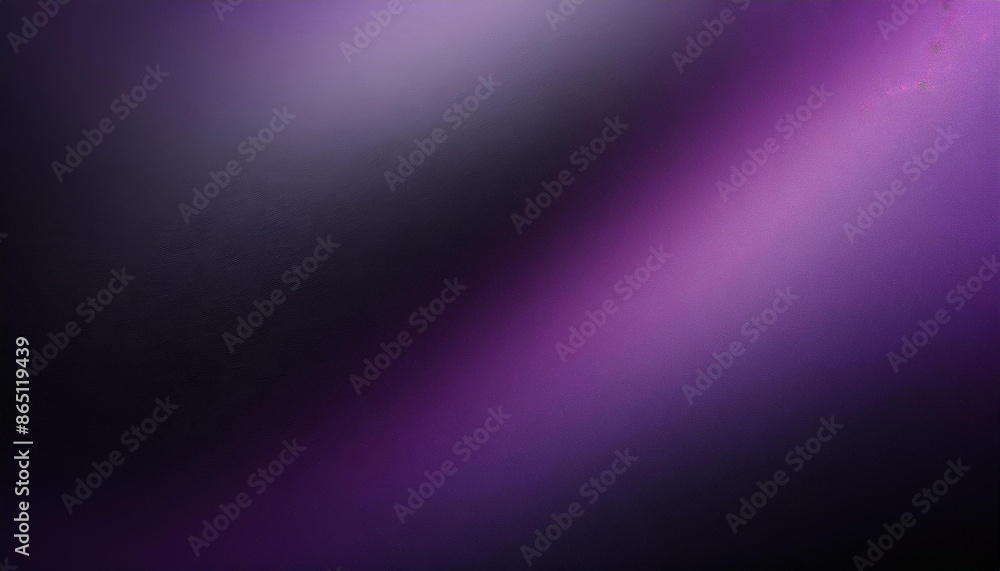 Poster purple black gradient abstract background, grainy noise texture, backdrop for product presentation with copy space	