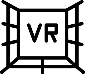 Virtual reality room is providing an immersive experience
