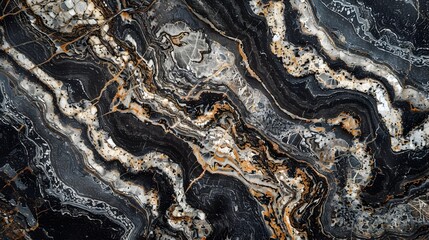 Mesmerizing Polished Granite with Intricate Patterns Showcasing Nature s