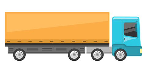 Truck isolated on white background