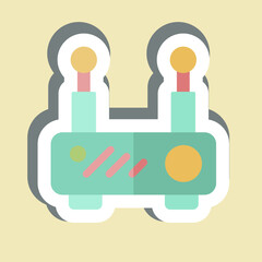 Sticker Router. related to Office symbol. simple design illustration