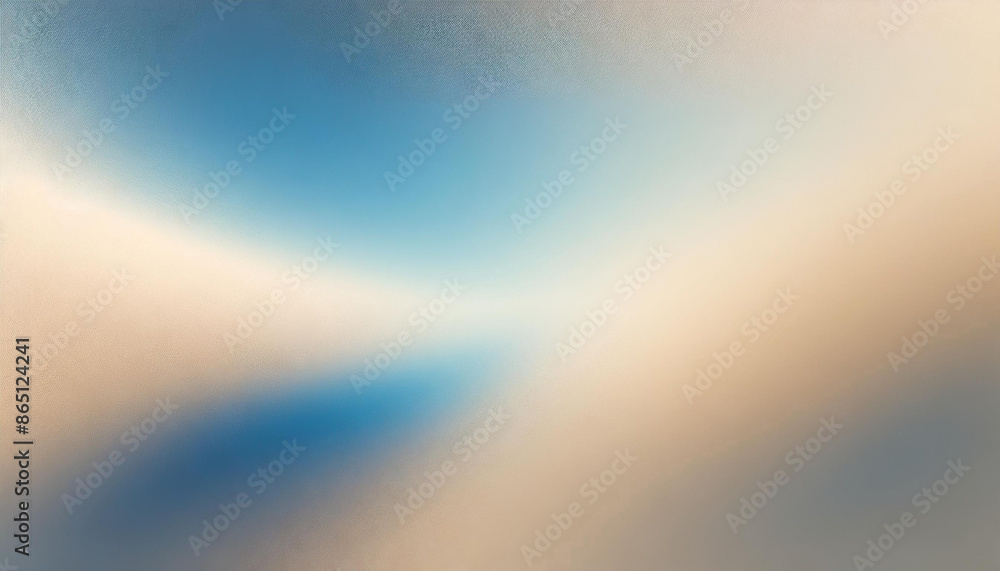 Poster light beige white cyan blue texture with gradient and grain, abstract background banner for product 