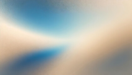 light beige white cyan blue texture with gradient and grain, abstract background banner for product presentation with copy space