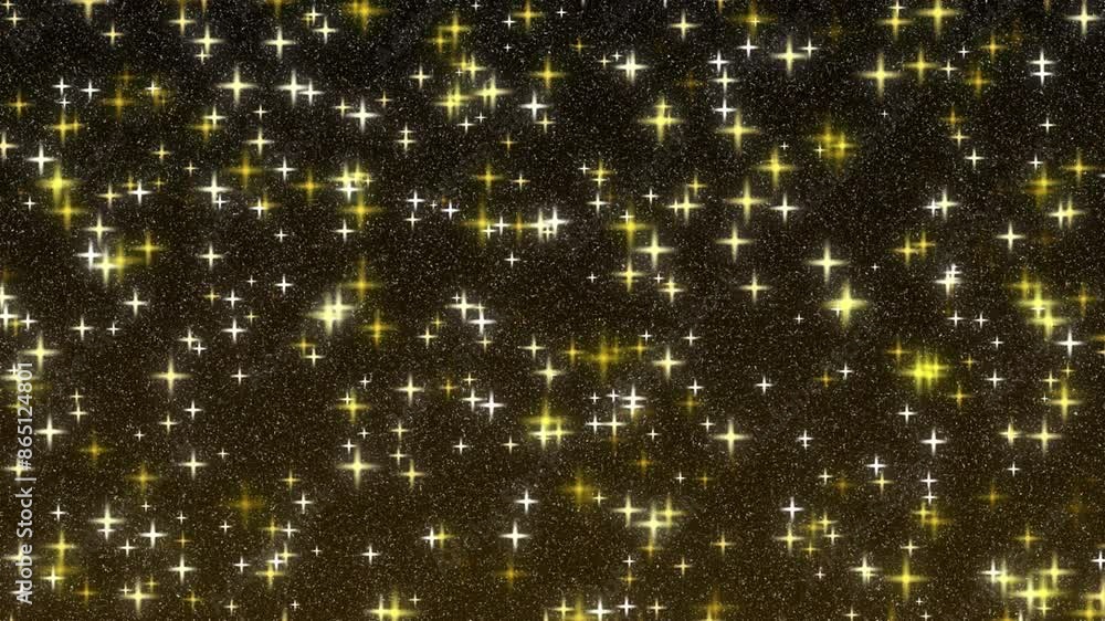 Poster glitter sparkle twinkle flashing stars animation background space sky universe motion graphics gradi