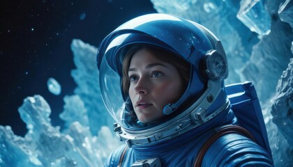 Closeup portrait of an Astronaut 