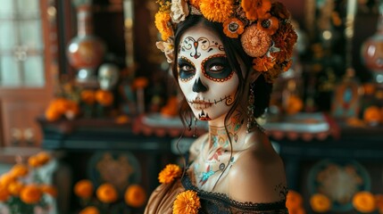Catrina Traditional Dress Woman Dressed