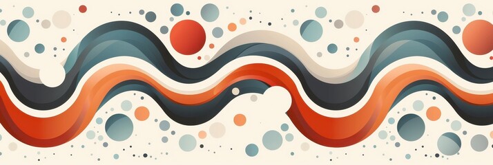 Retro Abstract Wavy Pattern