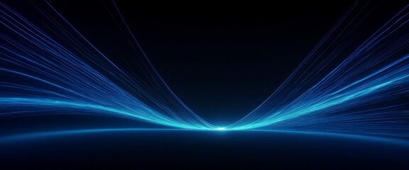 Naklejka premium Abstract light lines of Dynamic composition in motion radiating