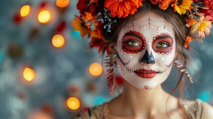 Catrina Makeup Portrait Close