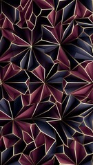 Ornate Geometric Petals Grid, Abstract Vector Seamless Pattern Wallpaper