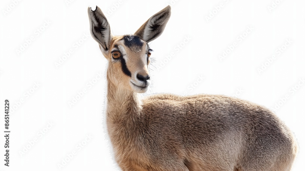 Poster 2. create a high-definition image of a klipspringer showcasing its unique small stature and sturdy b