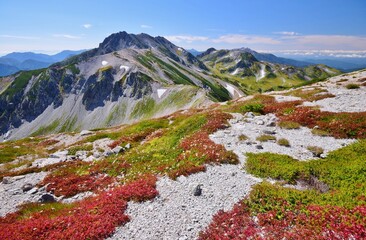 紅葉の北アルプス　立山連峰縦走