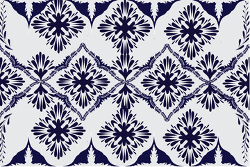 Oreintal Flora Damask Seamless pattern  embroidery, Indian style.  art ornament print.Design for carpet, cover.wallpaper, wrapping, fabric, clothing