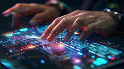 Digital Innovation Embracing the Future with Holographic Keyboard on Smartwatch
