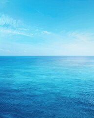 Obraz premium Blue Ocean and Sky Background Backdrop