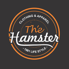 Logo for t-shirt amblems vector logo typography