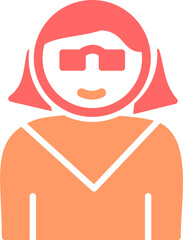 Female Professor Vector Icon