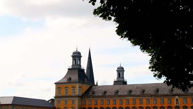 the bonner university building  in germany 4k 25fps video