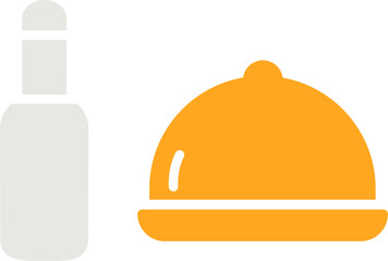 Food and Beer Vector Icon