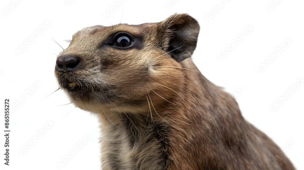 Poster 2. create a high-resolution image of a hyrax highlighting its small size and distinctive features, w