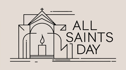 Fototapeta premium all saint's day modern abstract poster