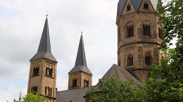 the bonner muenster church in germany 4k 25fps video