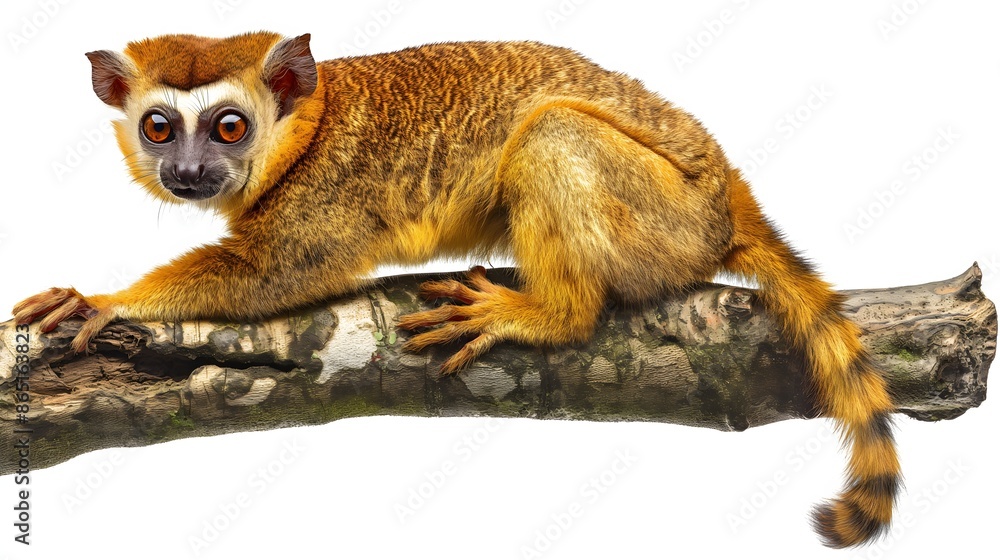 Poster 2. create a high-resolution image of lorises showcasing their unique features and slender bodies, wi