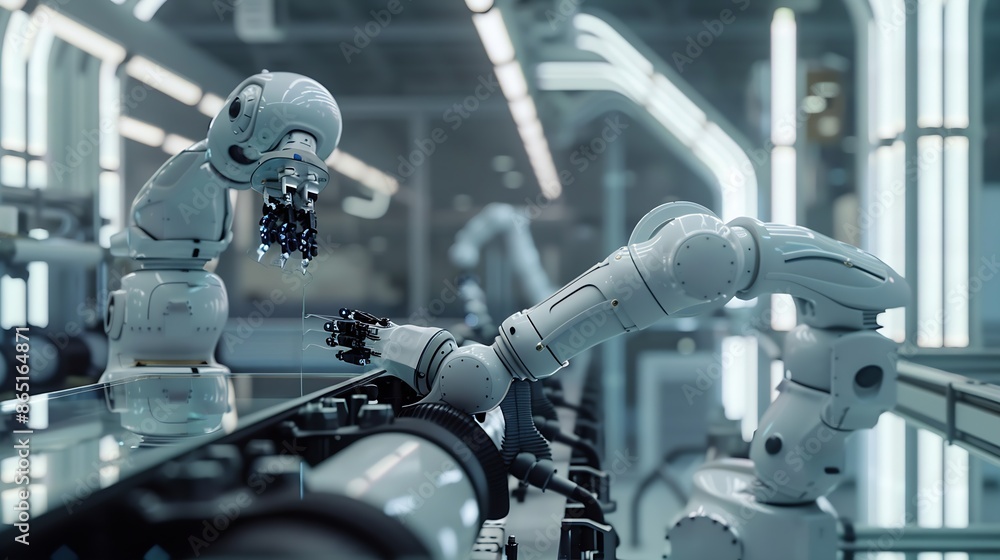 Aufkleber Industry 5 incorporates advanced data and technology to support manufacturing in a made to order model customer experience in product enhance research and development and AI utilizatio : Generative AI