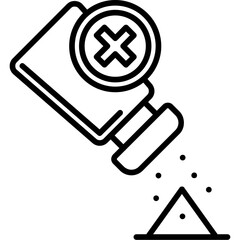 Obraz premium No Salt Icon