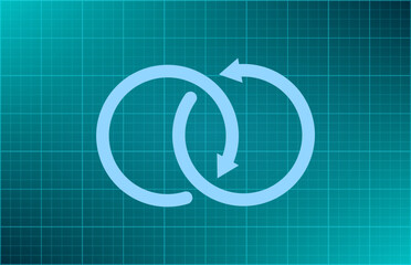 Vector illustration blue background