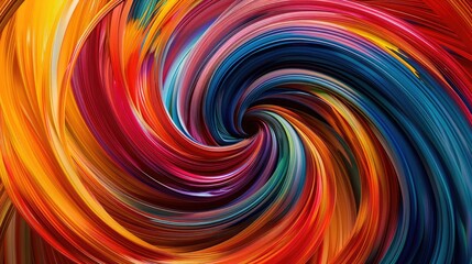 Fototapeta premium Vibrant swirls of color blending seamlessly