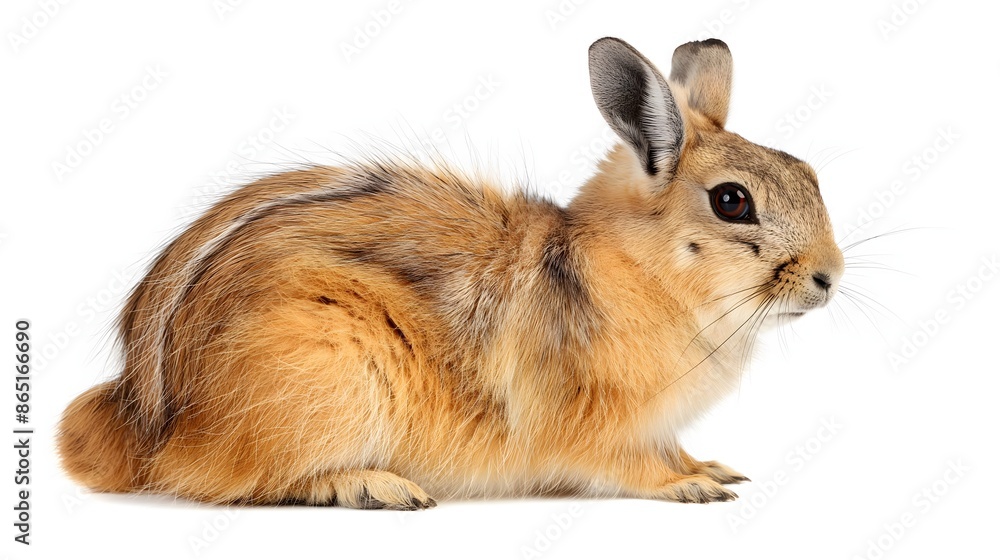 Poster 2. create a high-resolution image of a viscacha showcasing its fluffy fur and distinctive features, 