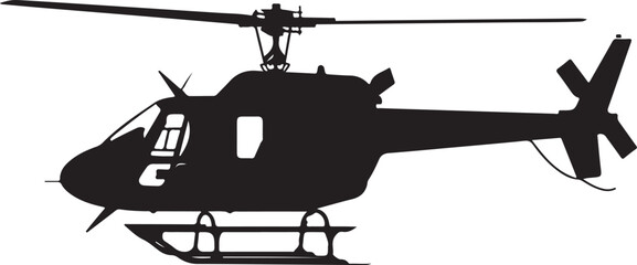 helicopter silhouettes collection