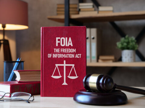 FOIA the freedom of information act is shown using the text